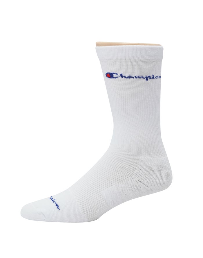 Champion Sokken Heren - Wit - Graduated Compression Crew 3-Pairs ( 531697-BQZ )